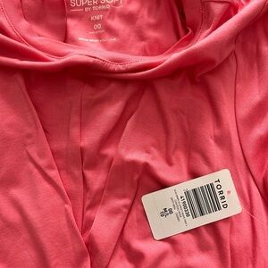 Torrid Coral Super Soft Knit knee length dress